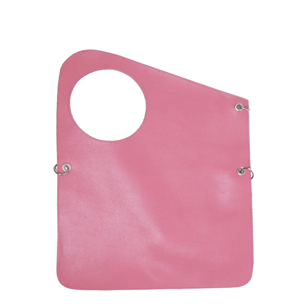 Дамска чанта от естествена кожа модел Sara pink k